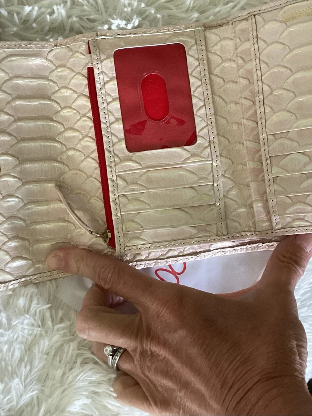 Dooney & Bourke Blush Pink Embossed Leather Satchel with Matching Wallet
